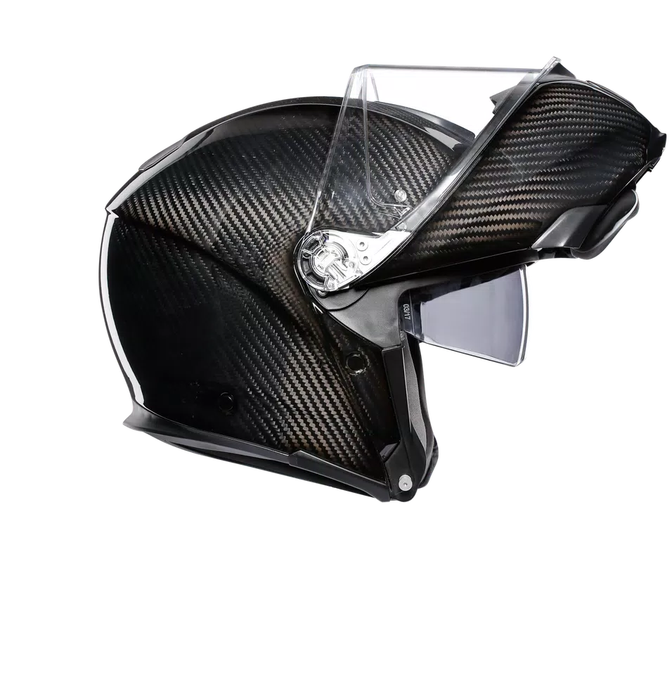 SPORTMODULAR GLOSSY CARBON - MOTORBIKE FLIP UP HELMET E2205