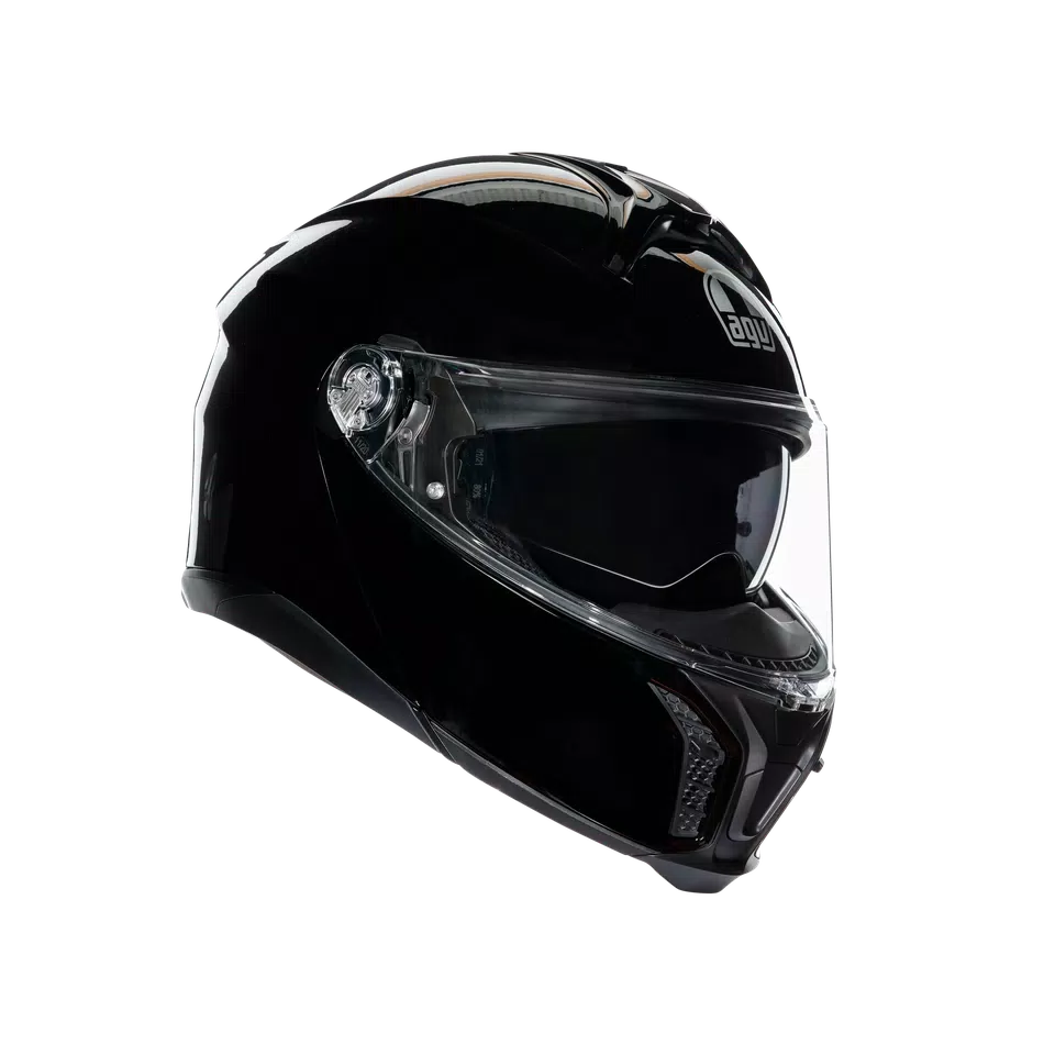 TOURMODULAR BLACK - MOTORBIKE FLIP UP HELMET E2206