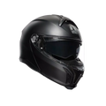 TOURMODULAR MATT BLACK - MOTORBIKE FLIP UP HELMET E2206