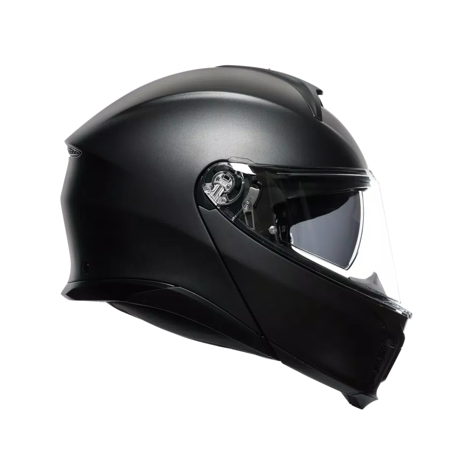 TOURMODULAR MATT BLACK - MOTORBIKE FLIP UP HELMET E2206