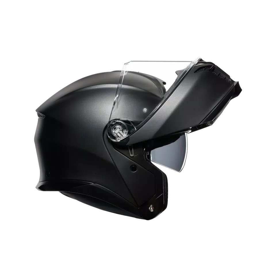 TOURMODULAR MATT BLACK - MOTORBIKE FLIP UP HELMET E2206