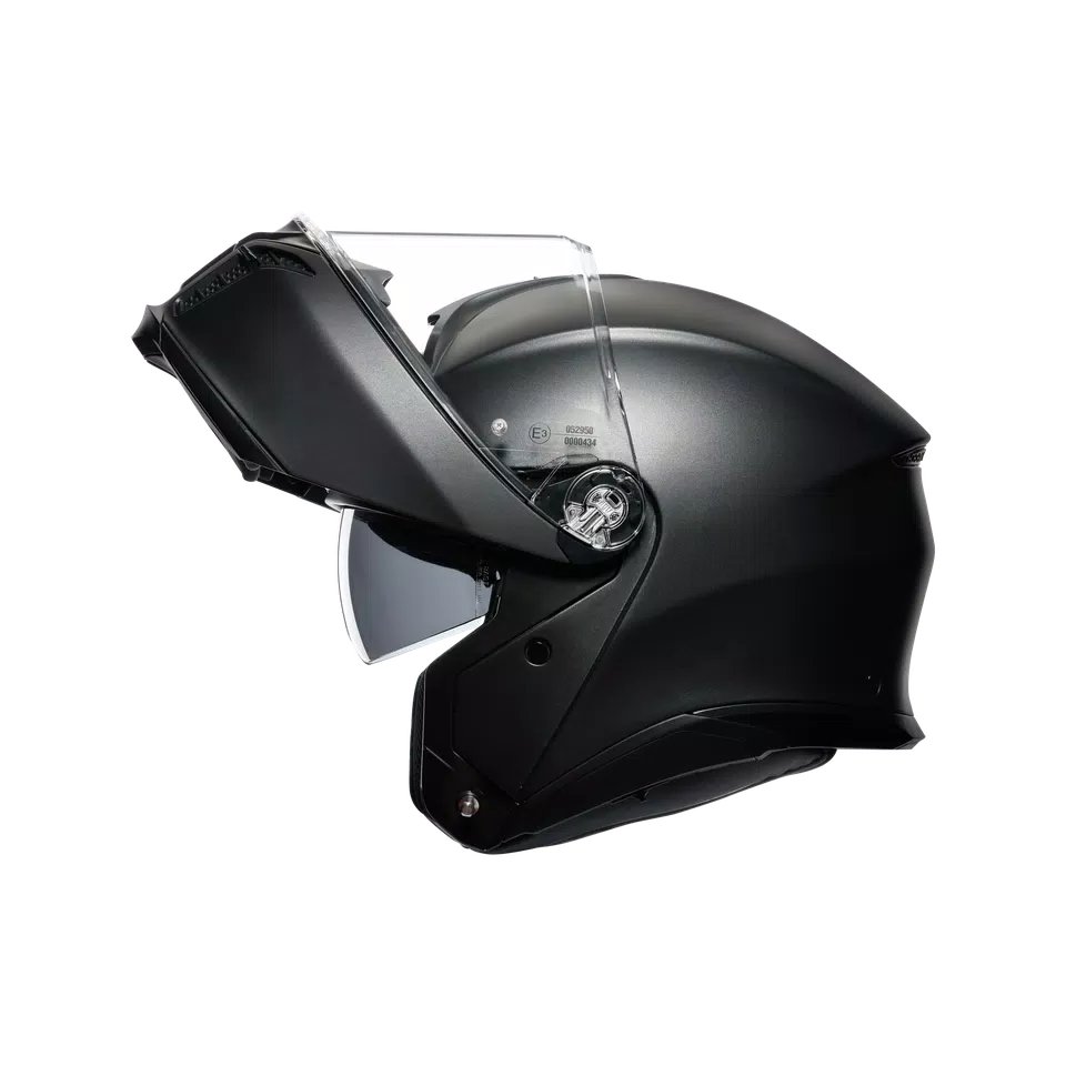 TOURMODULAR MATT BLACK - MOTORBIKE FLIP UP HELMET E2206