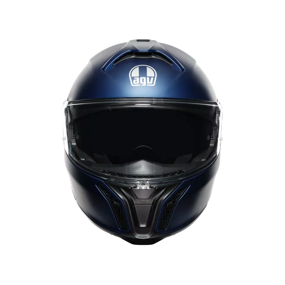 TOURMODULAR GALASSIA BLUE MATT - MOTORBIKE FLIP UP HELMET E2206