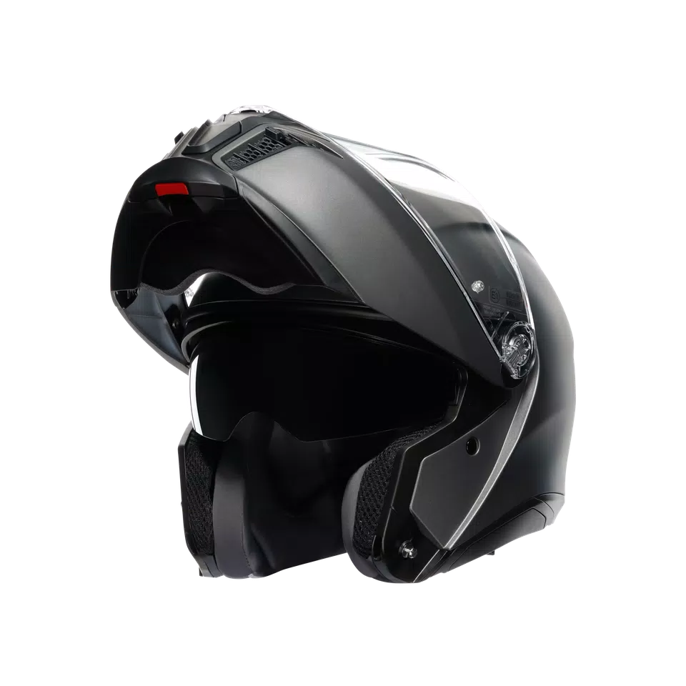 TOURMODULAR LUNA GREY MATT - MOTORBIKE FLIP UP HELMET E2206