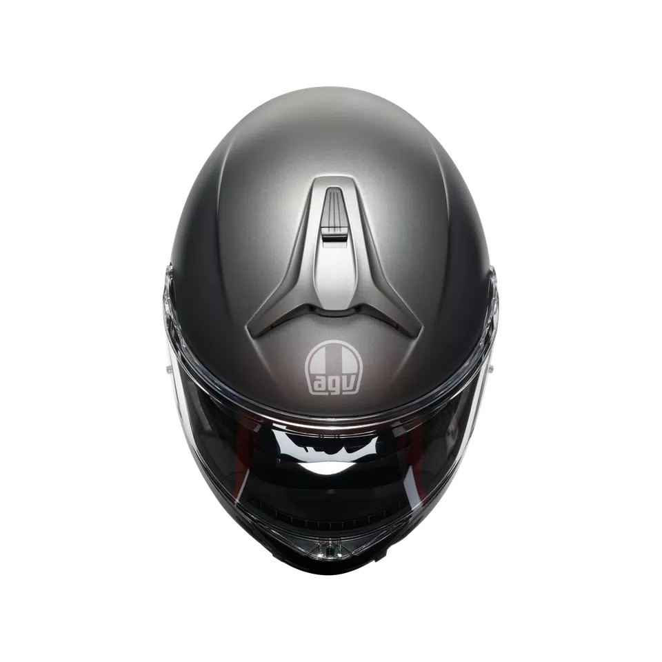 TOURMODULAR LUNA GREY MATT - MOTORBIKE FLIP UP HELMET E2206