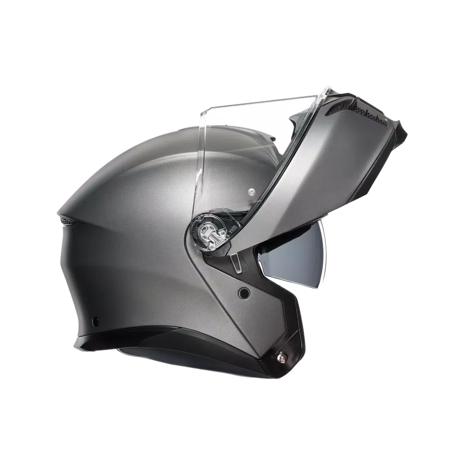 TOURMODULAR LUNA GREY MATT - MOTORBIKE FLIP UP HELMET E2206