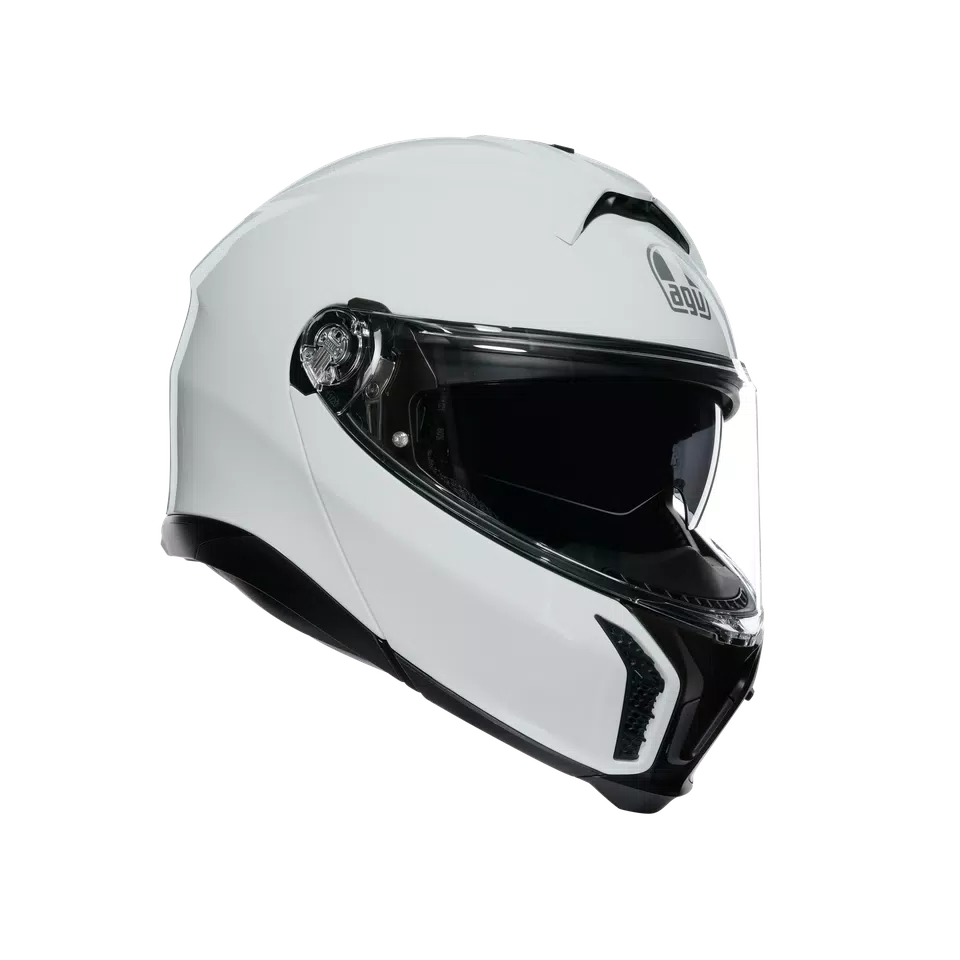 TOURMODULAR STELVIO WHITE - MOTORBIKE FLIP UP HELMET E2206