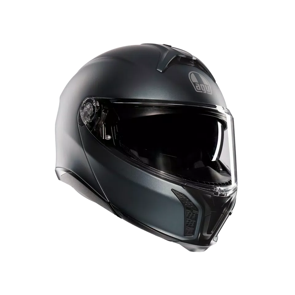 TOURMODULAR MATT ARDESIA GREY - MOTORBIKE FLIP UP HELMET E2206
