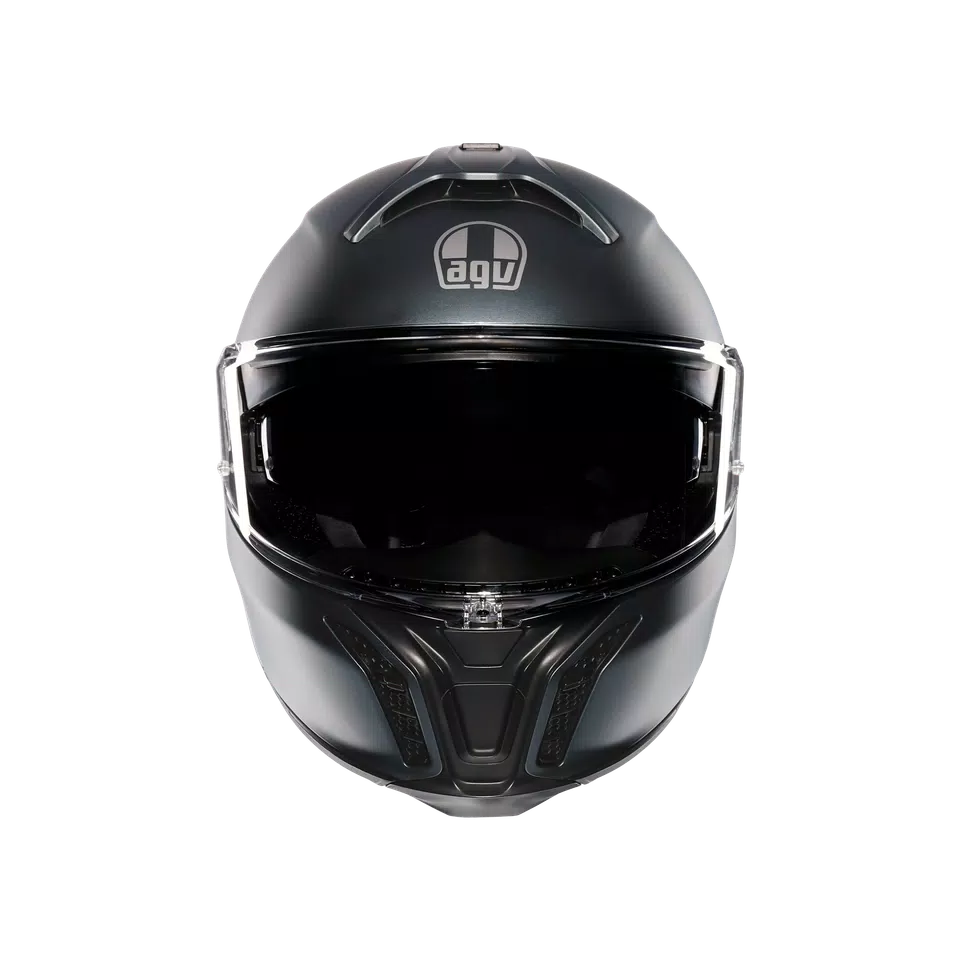 TOURMODULAR MATT ARDESIA GREY - MOTORBIKE FLIP UP HELMET E2206