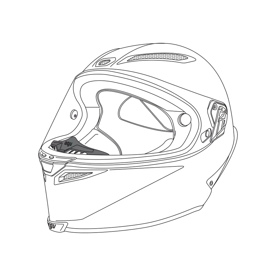 NOSE GUARD PISTA GP RR/PISTA GP R/CORSA R