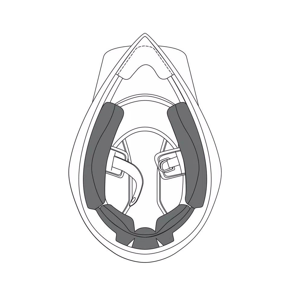 AGV CHEEK PADS AX9 - NEUTRAL