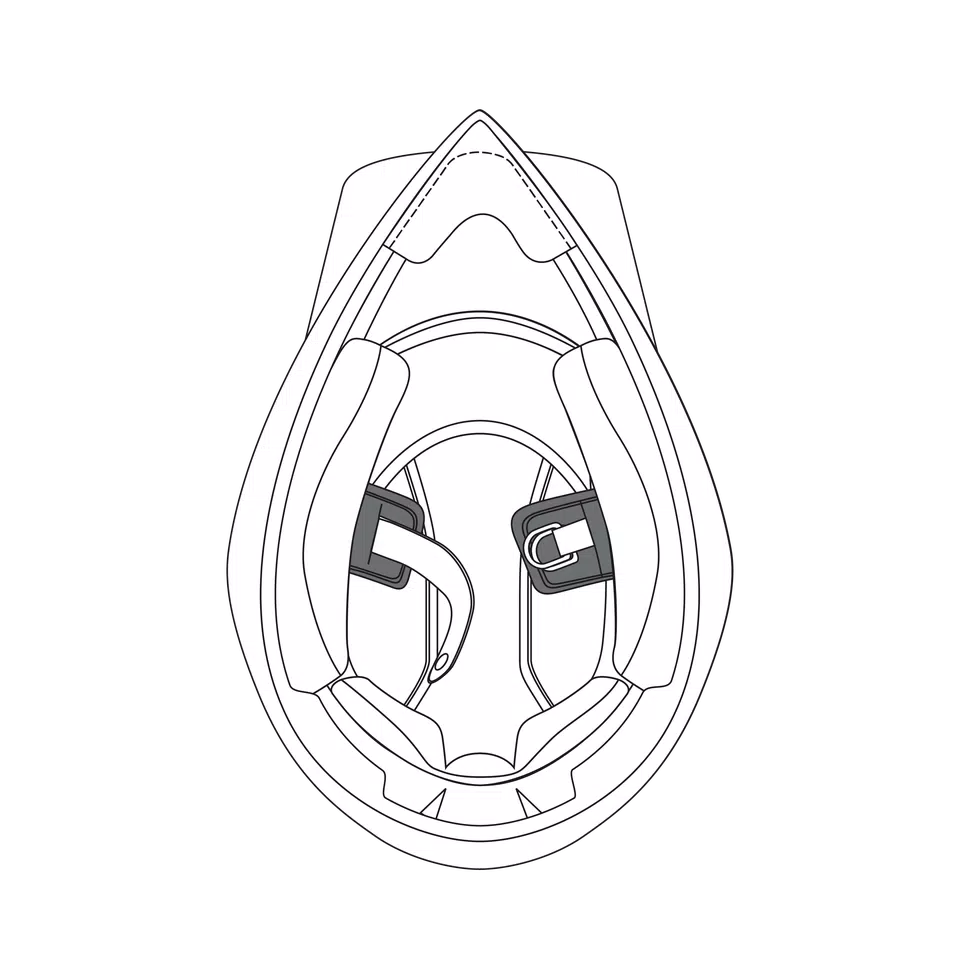 CHIN STRAP PADS AX9 (ML-L-XL-XXL-XXXL)