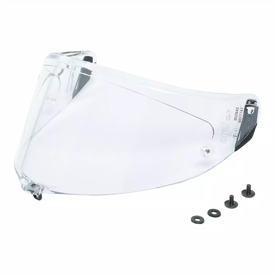 RACING KIT VISOR PISTA GP RR/PISTA GP R/CORSA R (+screws) - CLEAR