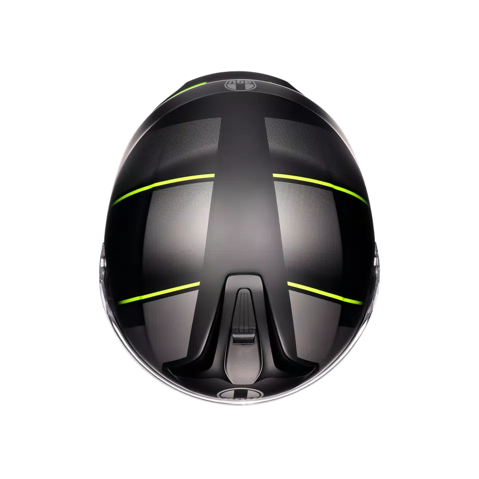 TOURMODULAR PERCEPTION MATT BLACK/YELLOW FLUO - MOTORBIKE FLIP UP HELMET E2206