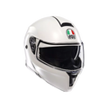 STREETMODULAR MONO MATT BLACK MATERIA WHITE - MOTORBIKE FLIP UP HELMET E2206