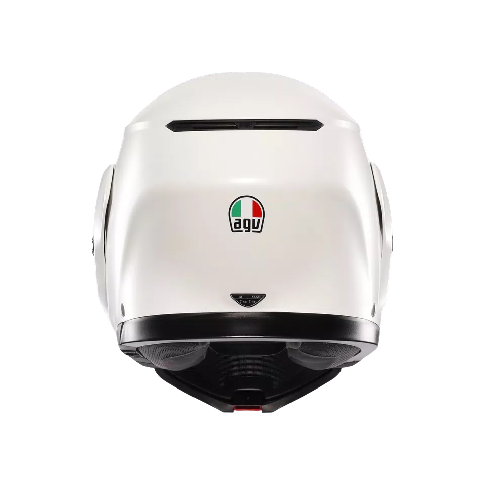 STREETMODULAR MONO MATT BLACK MATERIA WHITE - MOTORBIKE FLIP UP HELMET E2206