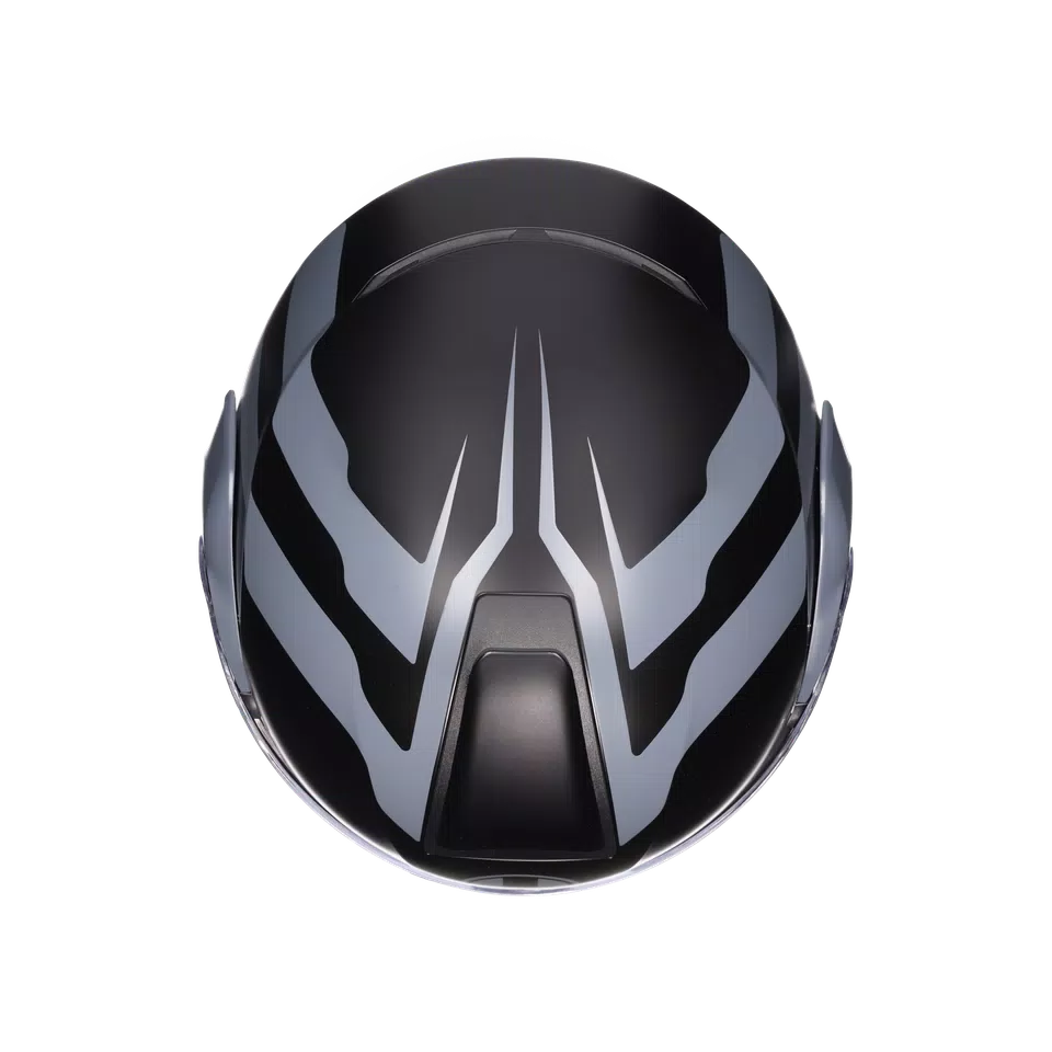 STREETMODULAR RESIA MATT BLACK/GREY - MOTORBIKE FLIP UP HELMET E2206