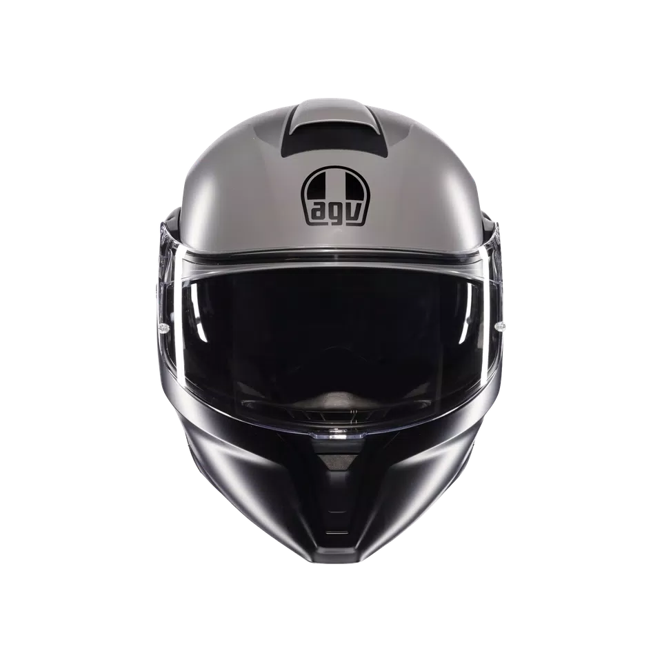 STREETMODULAR RESIA MATT GREY/BLACK/YEL FLUO - MOTORBIKE FLIP UP HELMET E2206