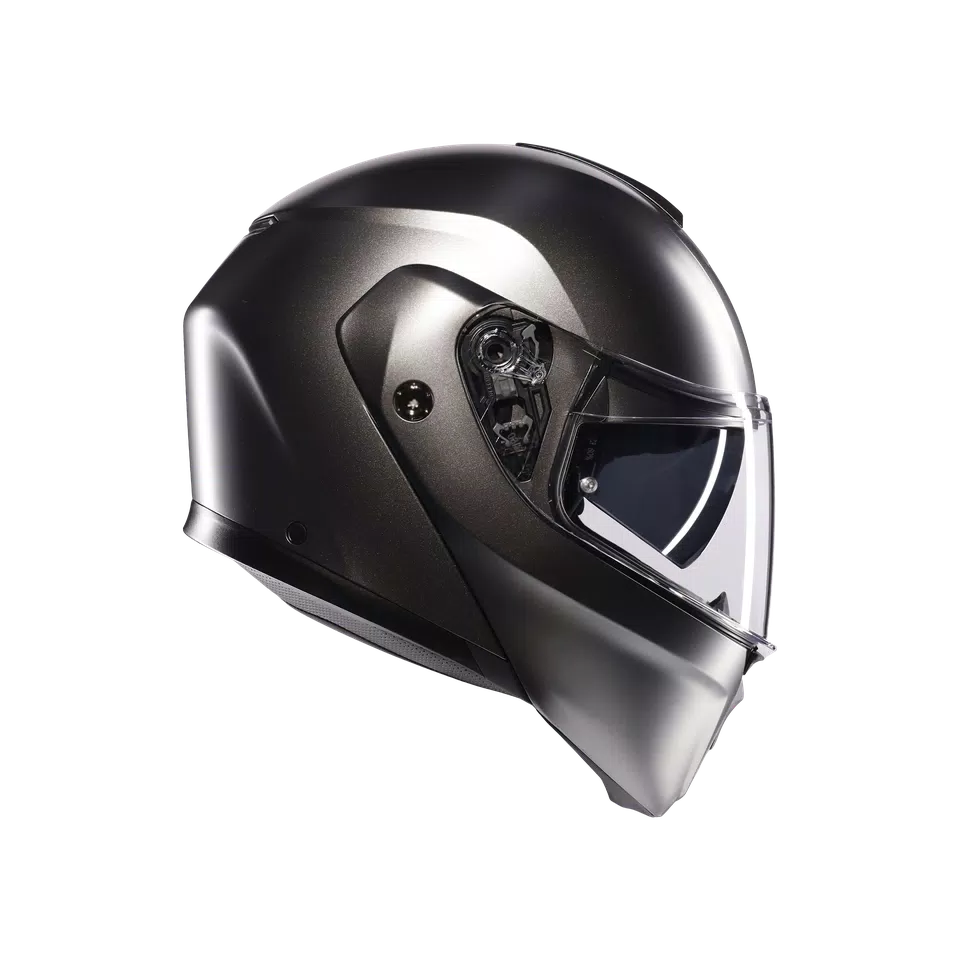 STREETMODULAR MONO MATT ASFALTO GREY - MOTORBIKE FLIP UP HELMET E2206