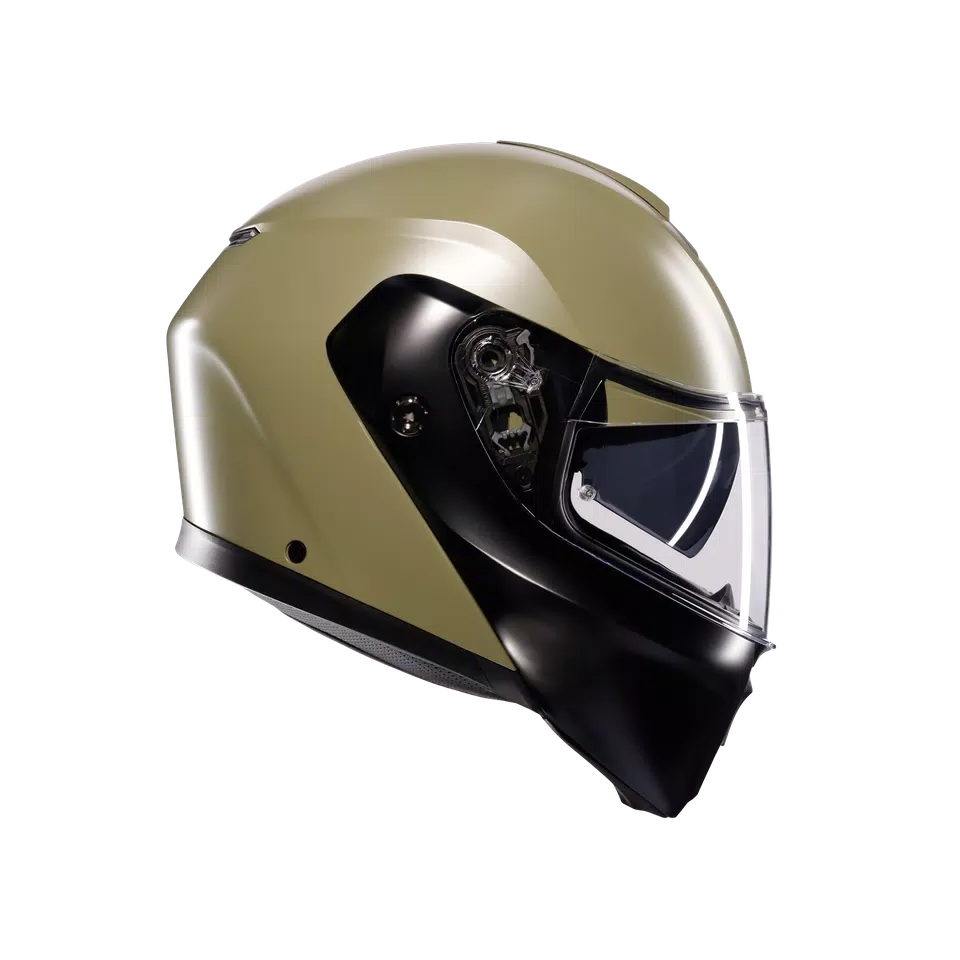 STREETMODULAR MONO MATT PASTELLO GREEN/BLACK - MOTORBIKE FLIP UP HELMET E2206