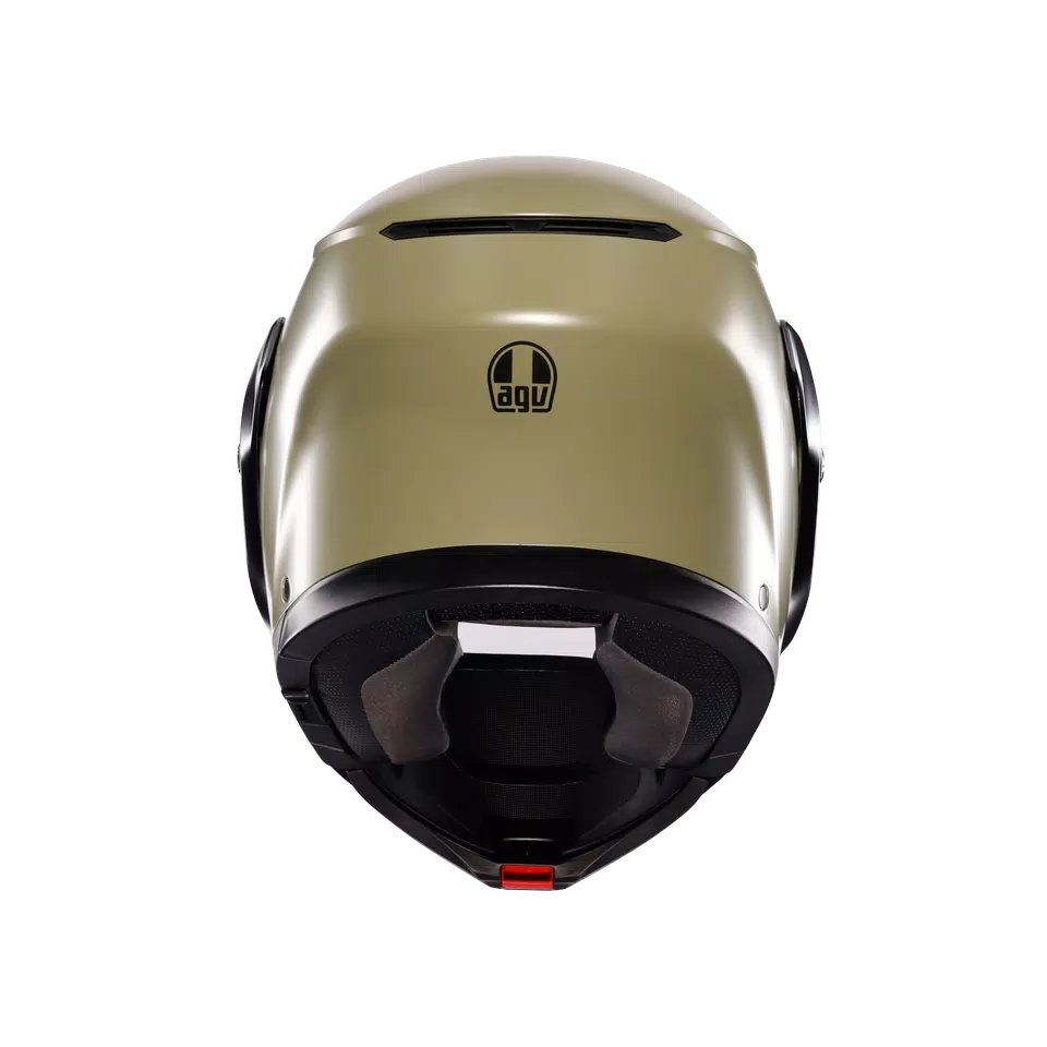 STREETMODULAR MONO MATT PASTELLO GREEN/BLACK - MOTORBIKE FLIP UP HELMET E2206