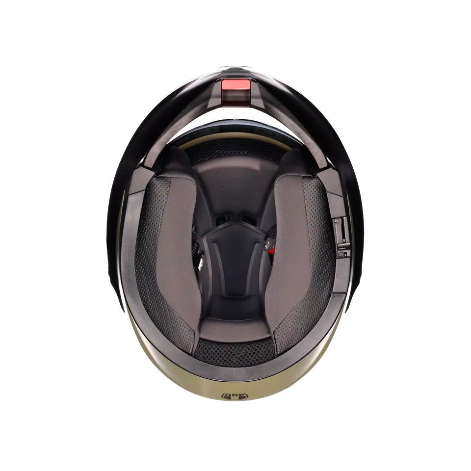 STREETMODULAR MONO MATT PASTELLO GREEN/BLACK - MOTORBIKE FLIP UP HELMET E2206