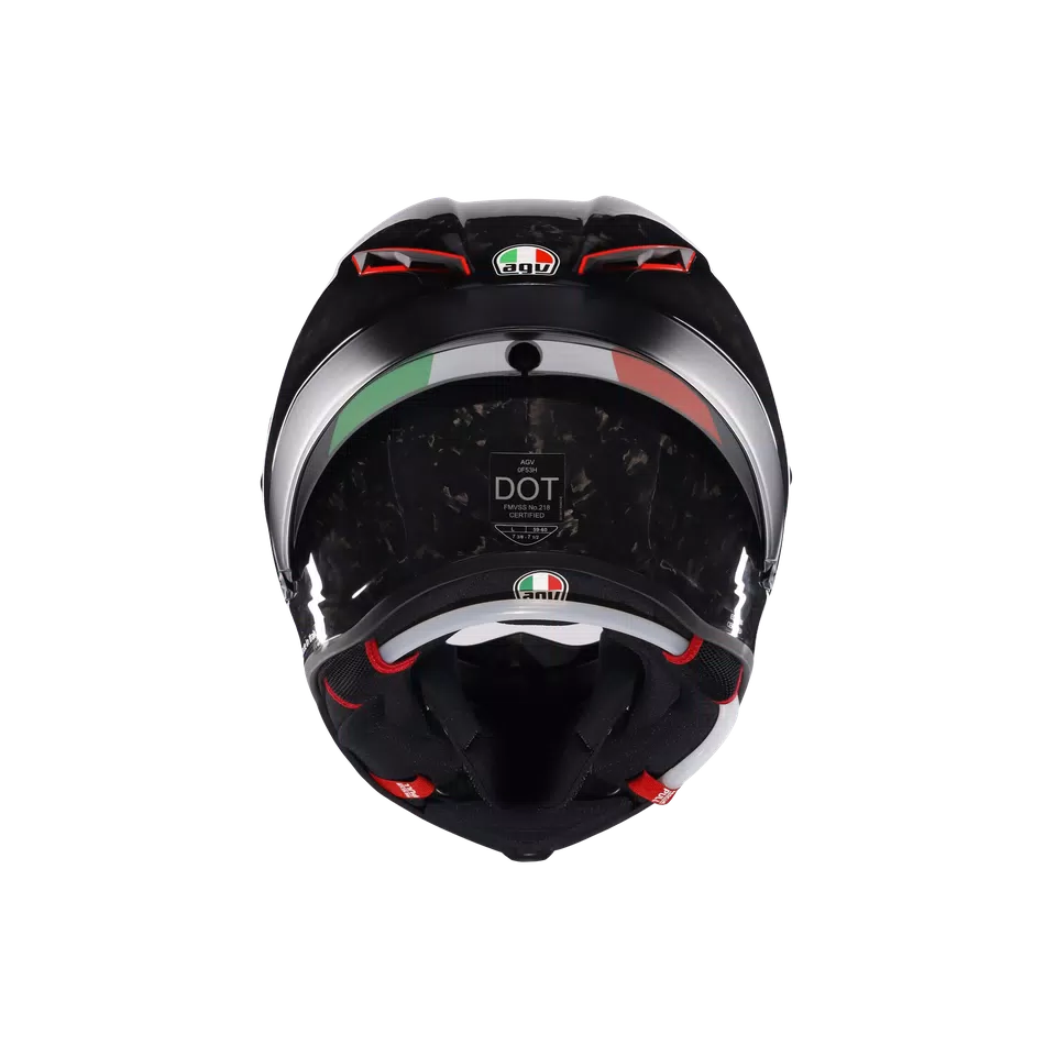 PISTA GP RR ITALIA CARBONIO FORGIATO - MOTORBIKE FULL FACE HELMET E2206 DOT