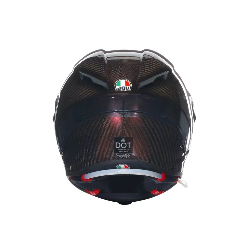 PISTA GP RR MONO RED CARBON - MOTORBIKE FULL FACE HELMET E2206 DOT