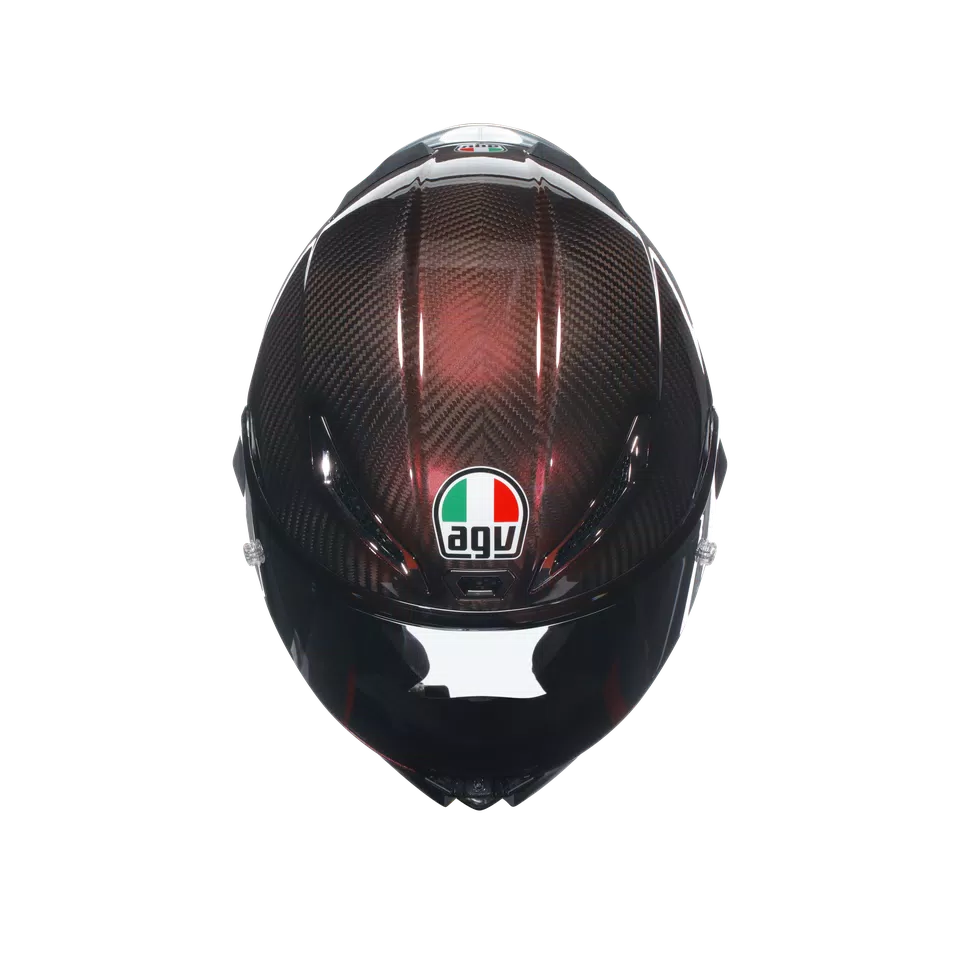 PISTA GP RR MONO RED CARBON - MOTORBIKE FULL FACE HELMET E2206 DOT