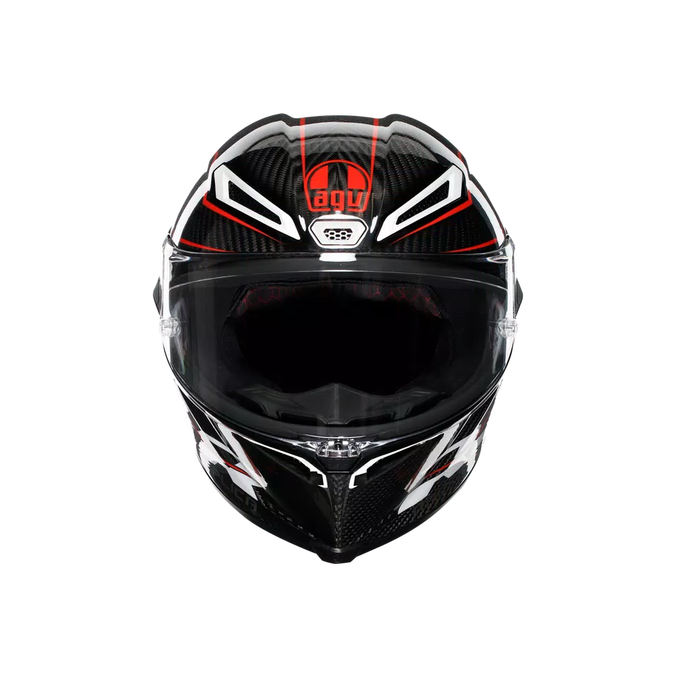 PISTA GP RR PERFORMANTE CARBON/RED - MOTORBIKE FULL FACE HELMET E2206 DOT