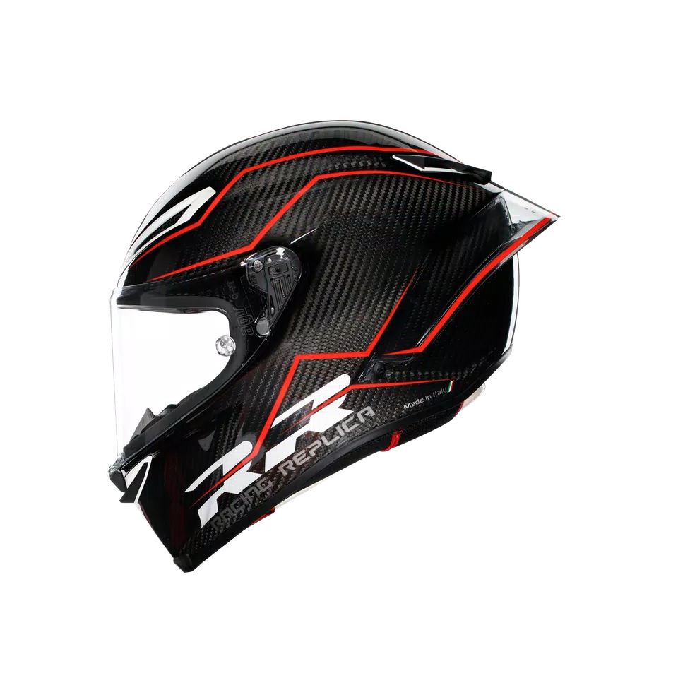 PISTA GP RR PERFORMANTE CARBON/RED - MOTORBIKE FULL FACE HELMET E2206 DOT