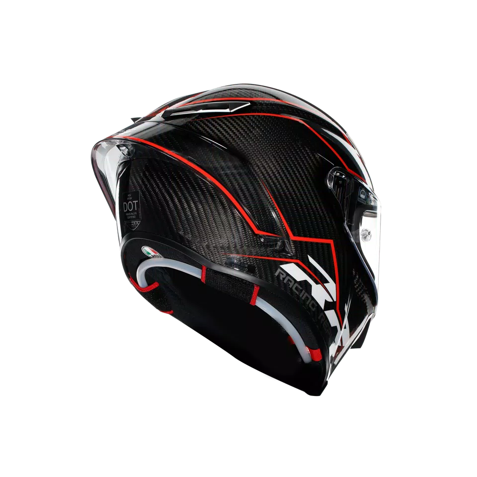 PISTA GP RR PERFORMANTE CARBON/RED - MOTORBIKE FULL FACE HELMET E2206 DOT