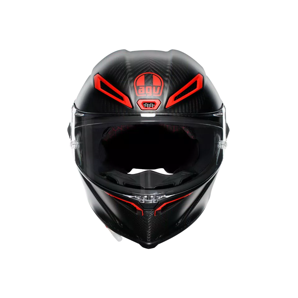 PISTA GP RR INTREPIDO MATT CARBON/BLK/RED - MOTORBIKE FULL FACE HELMET E2206 DOT