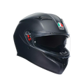 K3 MATT BLACK - MOTORBIKE FULL FACE HELMET E2206