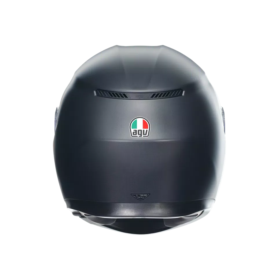 K3 MATT BLACK - MOTORBIKE FULL FACE HELMET E2206