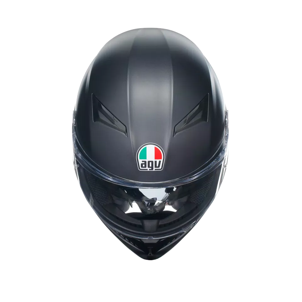 K3 MATT BLACK - MOTORBIKE FULL FACE HELMET E2206