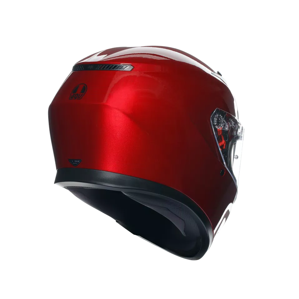 K3 MONO COMPETIZIONE RED - MOTORBIKE FULL FACE HELMET E2206