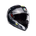 K3 SHADE GREY/YELLOW FLUO - MOTORBIKE FULL FACE HELMET E2206