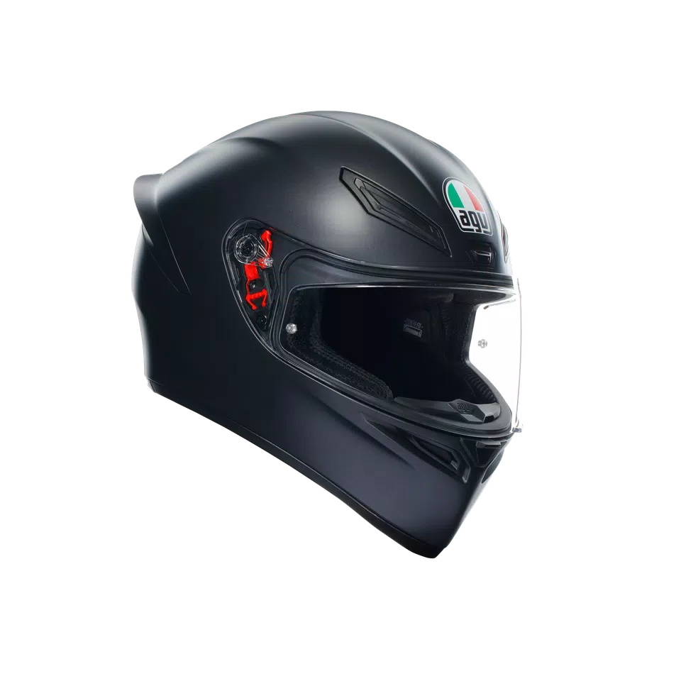 K1 S MATT BLACK - MOTORBIKE FULL FACE HELMET E2206