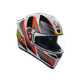 K1 S BLIPPER GREY/RED - MOTORBIKE FULL FACE HELMET E2206
