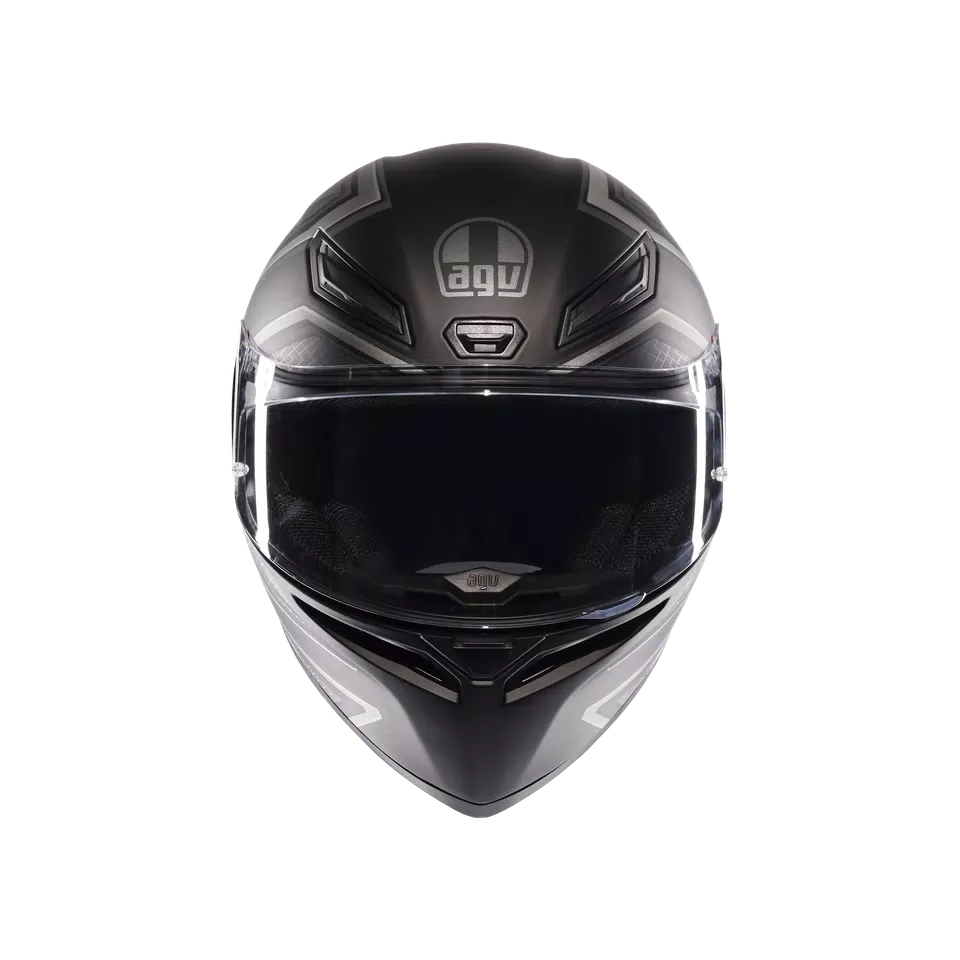 K1 S SLING MATT BLACK/GREY - MOTORBIKE FULL FACE HELMET E2206
