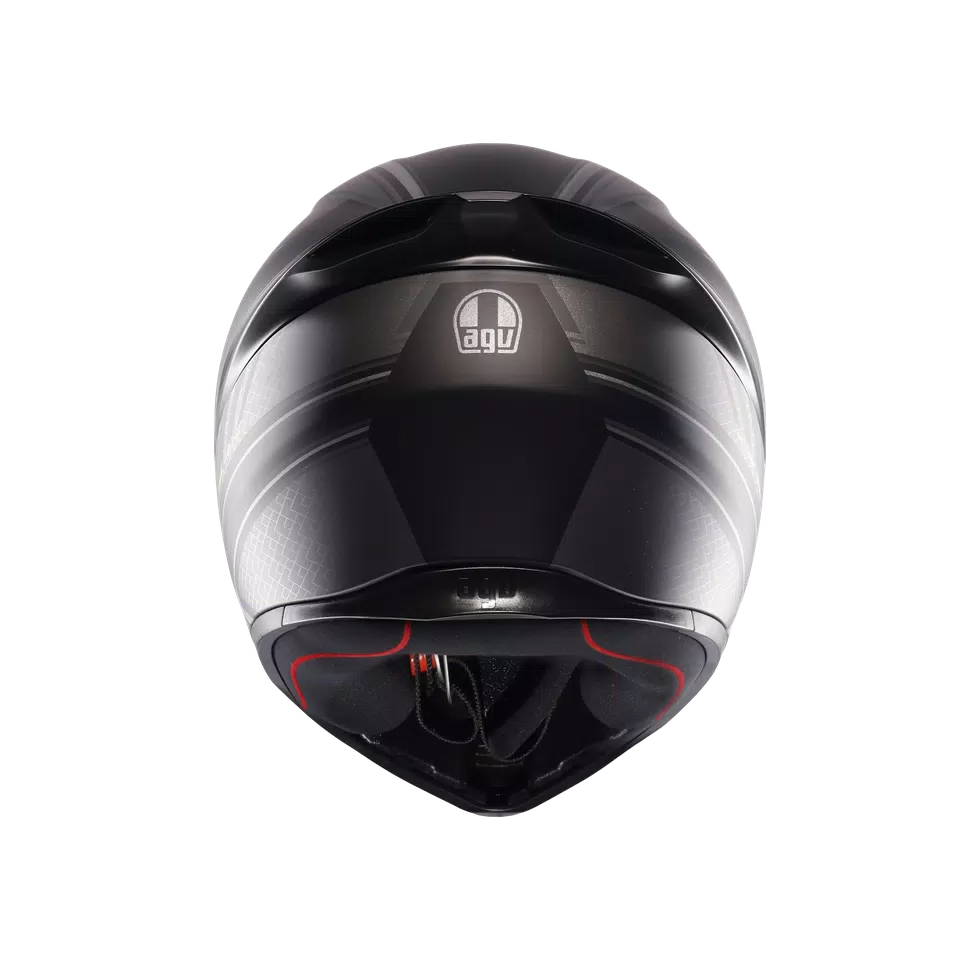 K1 S SLING MATT BLACK/GREY - MOTORBIKE FULL FACE HELMET E2206