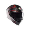 K1 S SLING MATT BLACK/RED - MOTORBIKE FULL FACE HELMET E2206