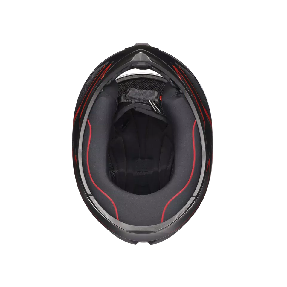 K1 S SLING MATT BLACK/RED - MOTORBIKE FULL FACE HELMET E2206