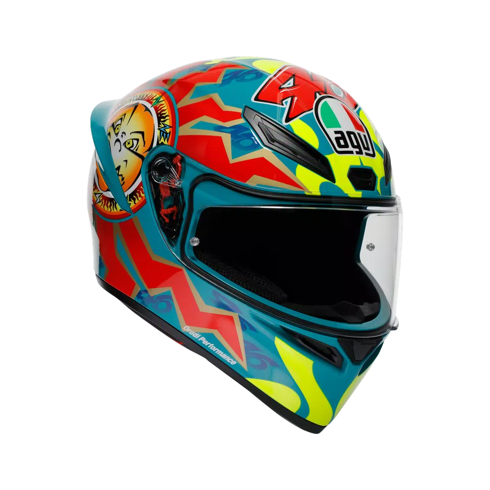 K1 S ROSSI MUGELLO 1999 - MOTORBIKE FULL FACE HELMET E2206