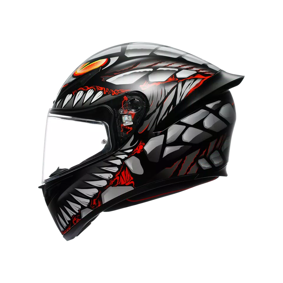 K1 S E2206 - LYZARD MATT BLACK/GREY/RED