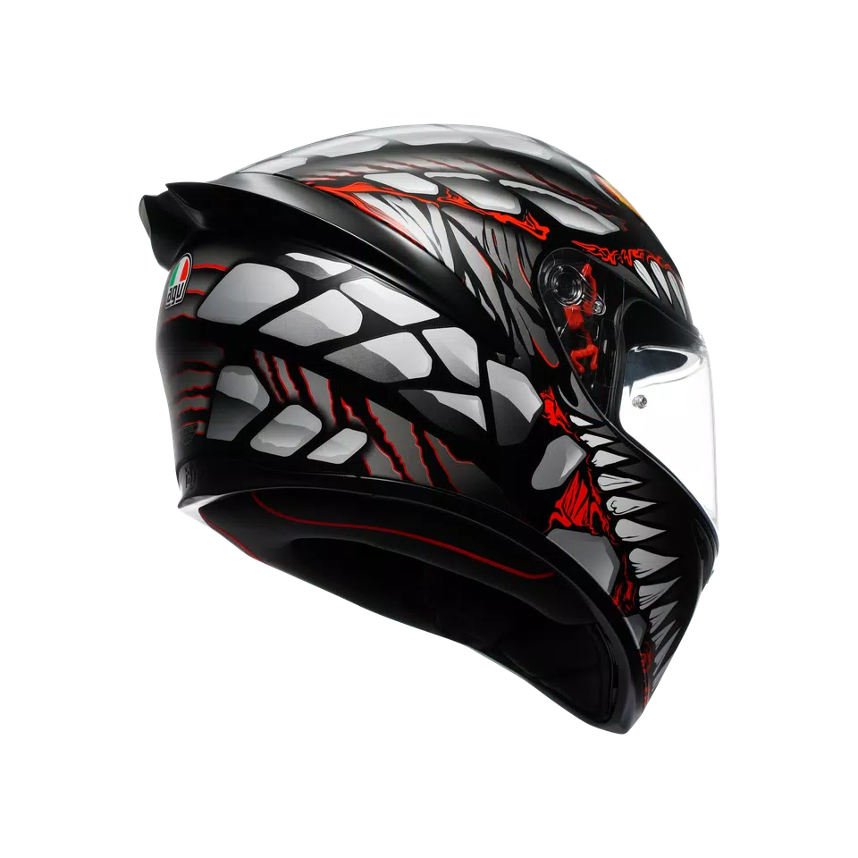 K1 S E2206 - LYZARD MATT BLACK/GREY/RED
