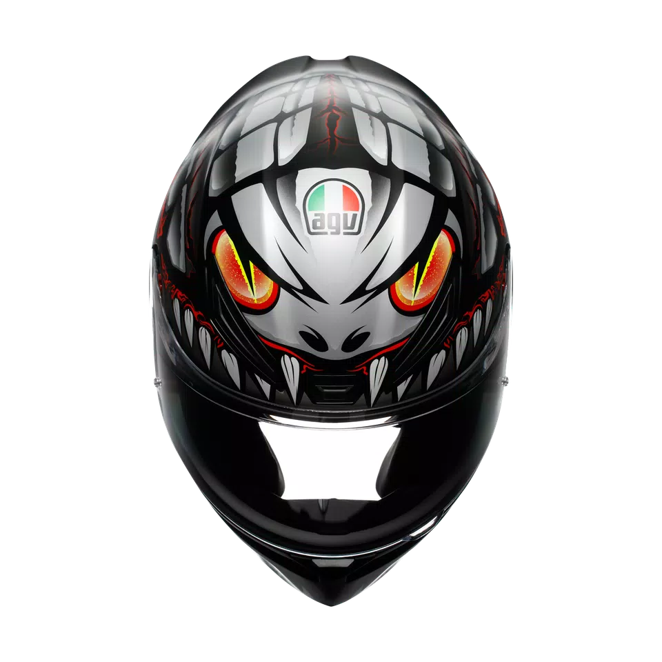 K1 S E2206 - LYZARD MATT BLACK/GREY/RED