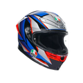 K6 S SLASHCUT BLACK/BLUE/RED - MOTORBIKE FULL FACE HELMET E2206