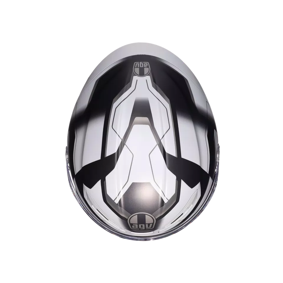 K6 S ULTRASONIC MATT BLACK/GREY - MOTORBIKE FULL FACE HELMET E2206